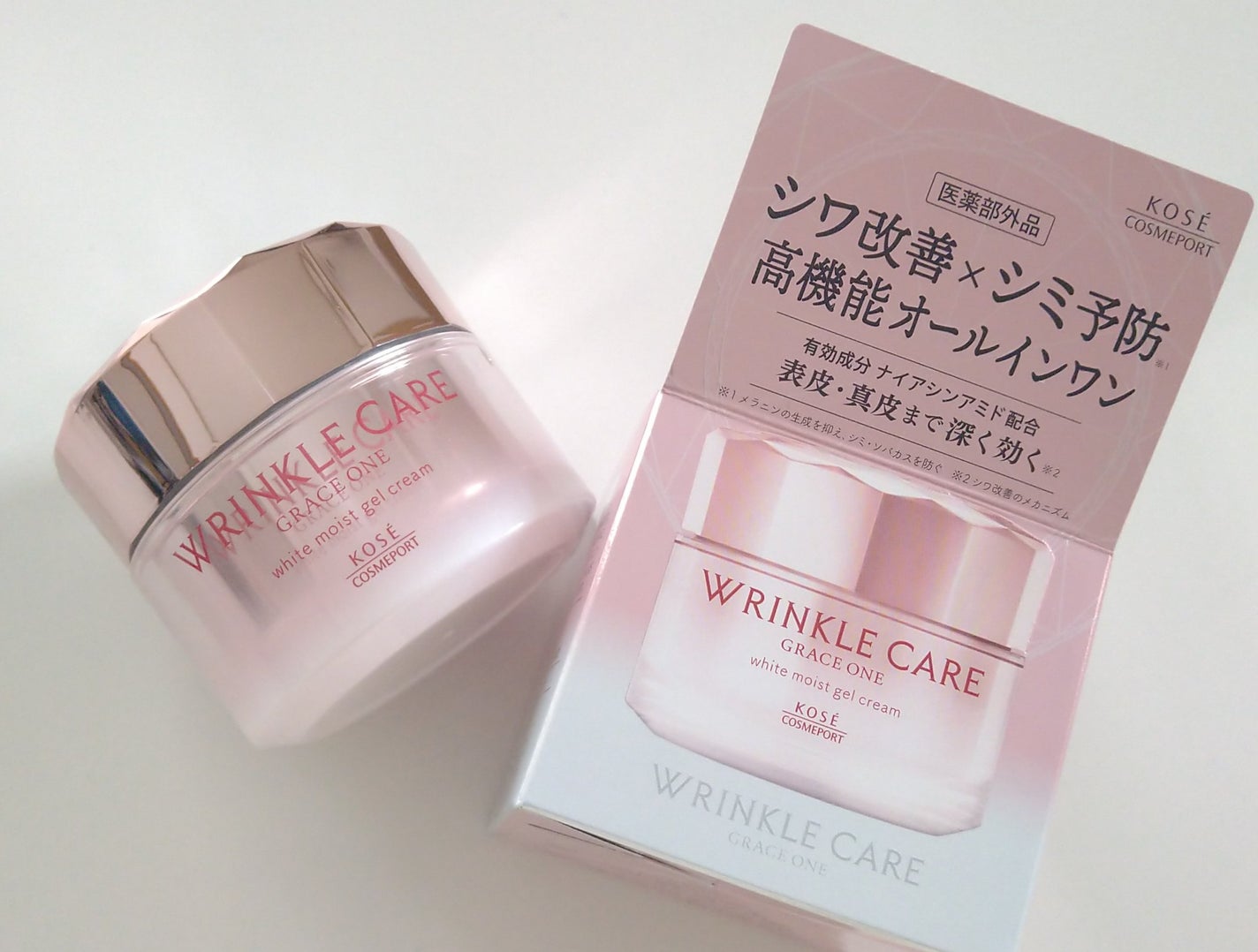 リンクルケア ホワイト モイストジェルクリーム/グレイスワン/オールインワン化粧品を使ったクチコミ(4枚目)