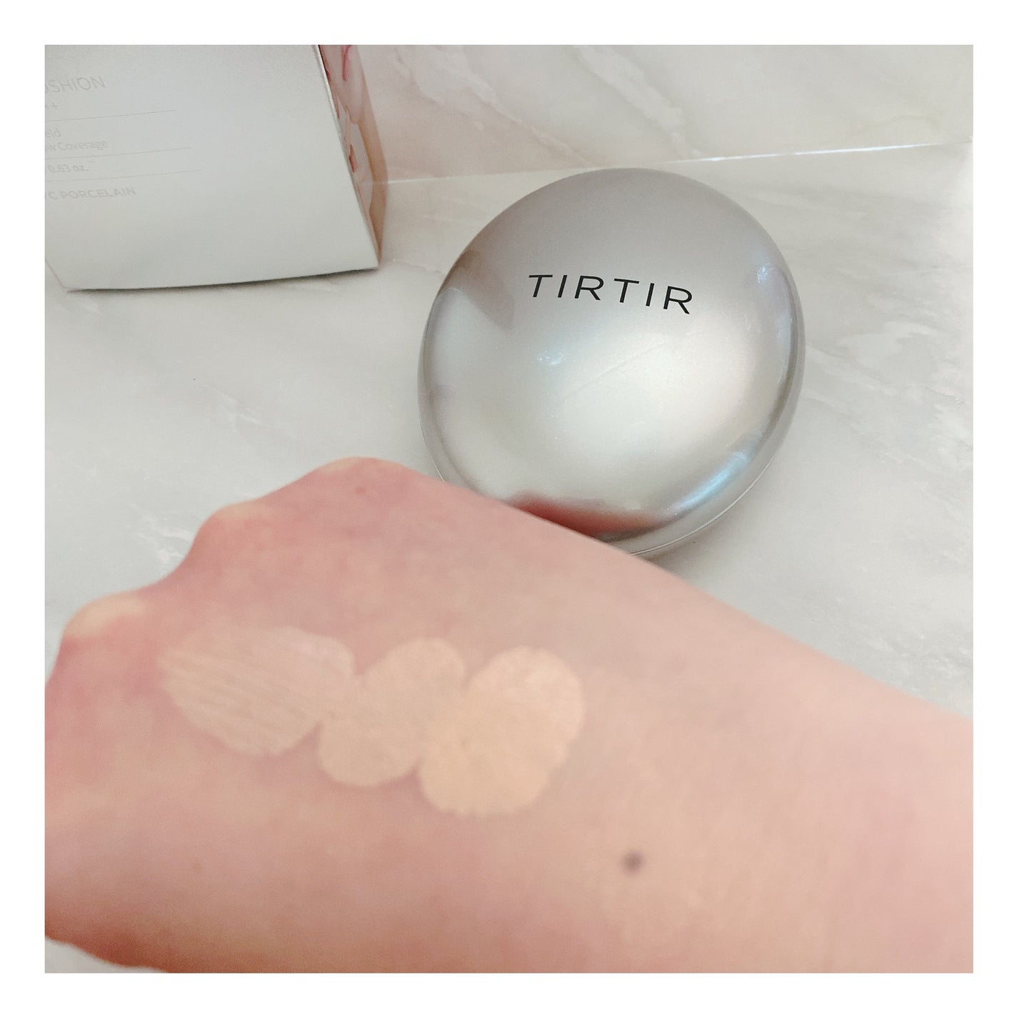 マスクフィットオーラクッション/TIRTIR(ティルティル)/クッションファンデーションを使ったクチコミ(2枚目)