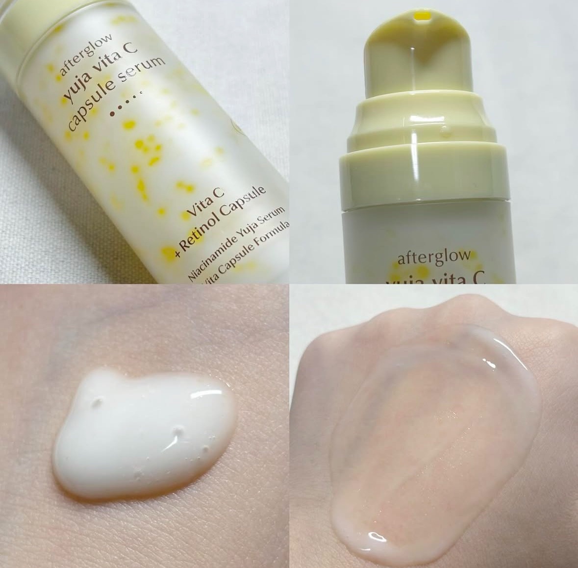 アフターグロウゆずビタCカプセルセラム/Luvum/ブースター・導入液を使ったクチコミ（3枚目）