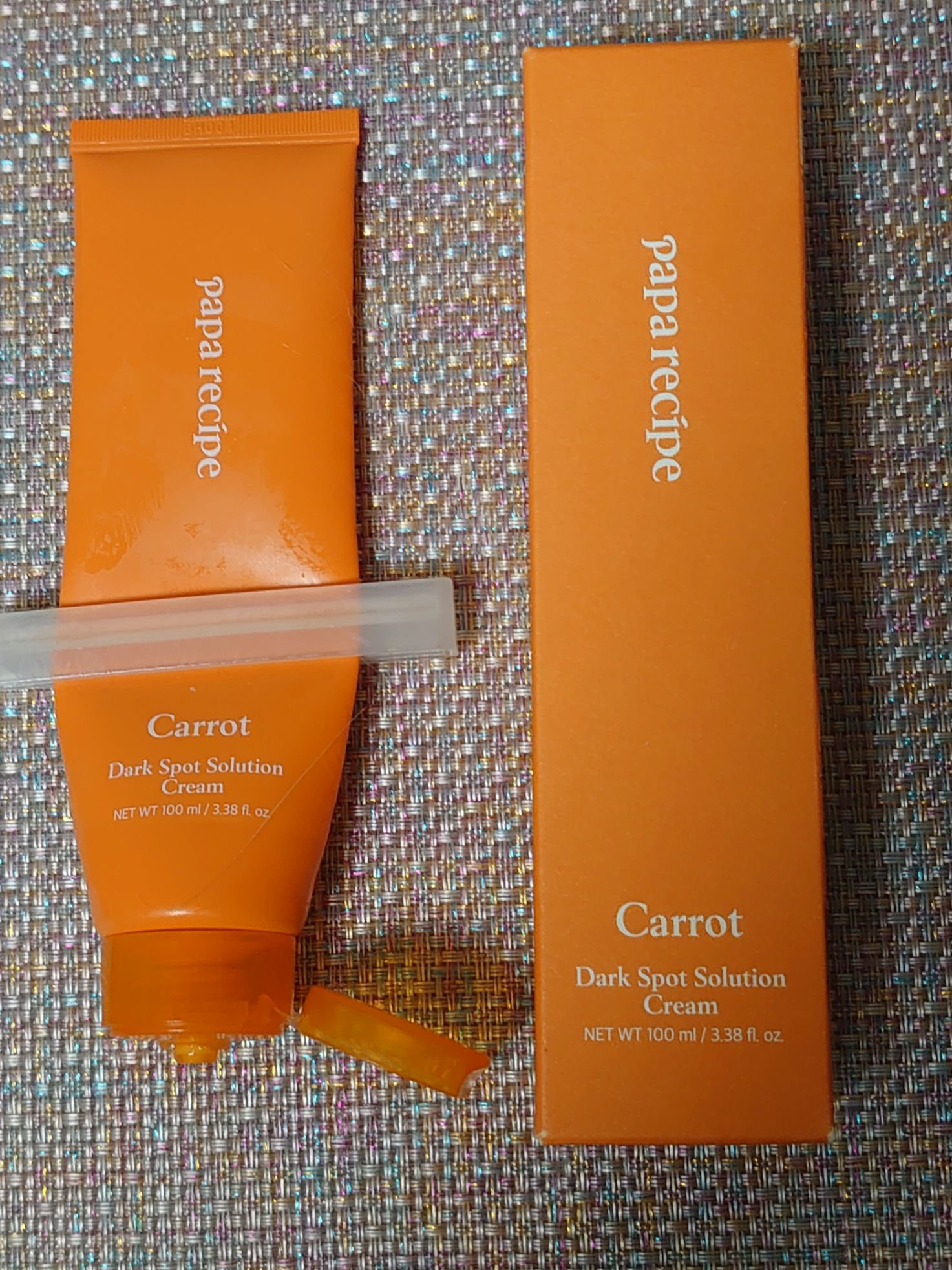 キャロットダークスポットソリューションクリーム/PAPA RECIPE/フェイスクリームを使ったクチコミ（2枚目）