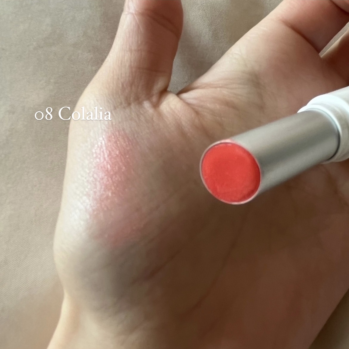 グラスティングメルティングバーム/rom&nd/リップバームを使ったクチコミ（3枚目）