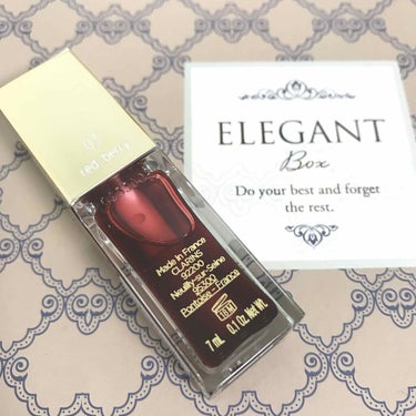 コンフォート リップオイル  03 red berry/CLARINS/リップグロスを使ったクチコミ（2枚目）