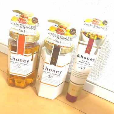 ディープモイスト シャンプー1.0／ヘアトリートメント2.0/&honey/シャンプー・コンディショナーを使ったクチコミ（1枚目）