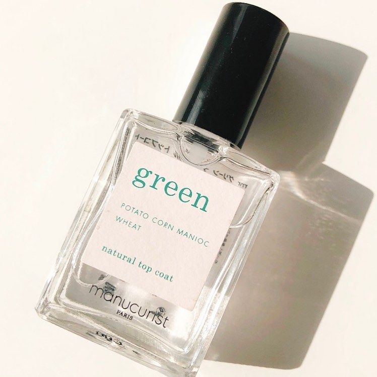 グリーン ナチュラルトップコート/manucurist/ネイルトップコートを使ったクチコミ（2枚目）
