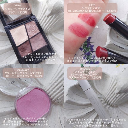 ジェミィリッチ アイズ/Visée/アイシャドウパレットを使ったクチコミ(5枚目)