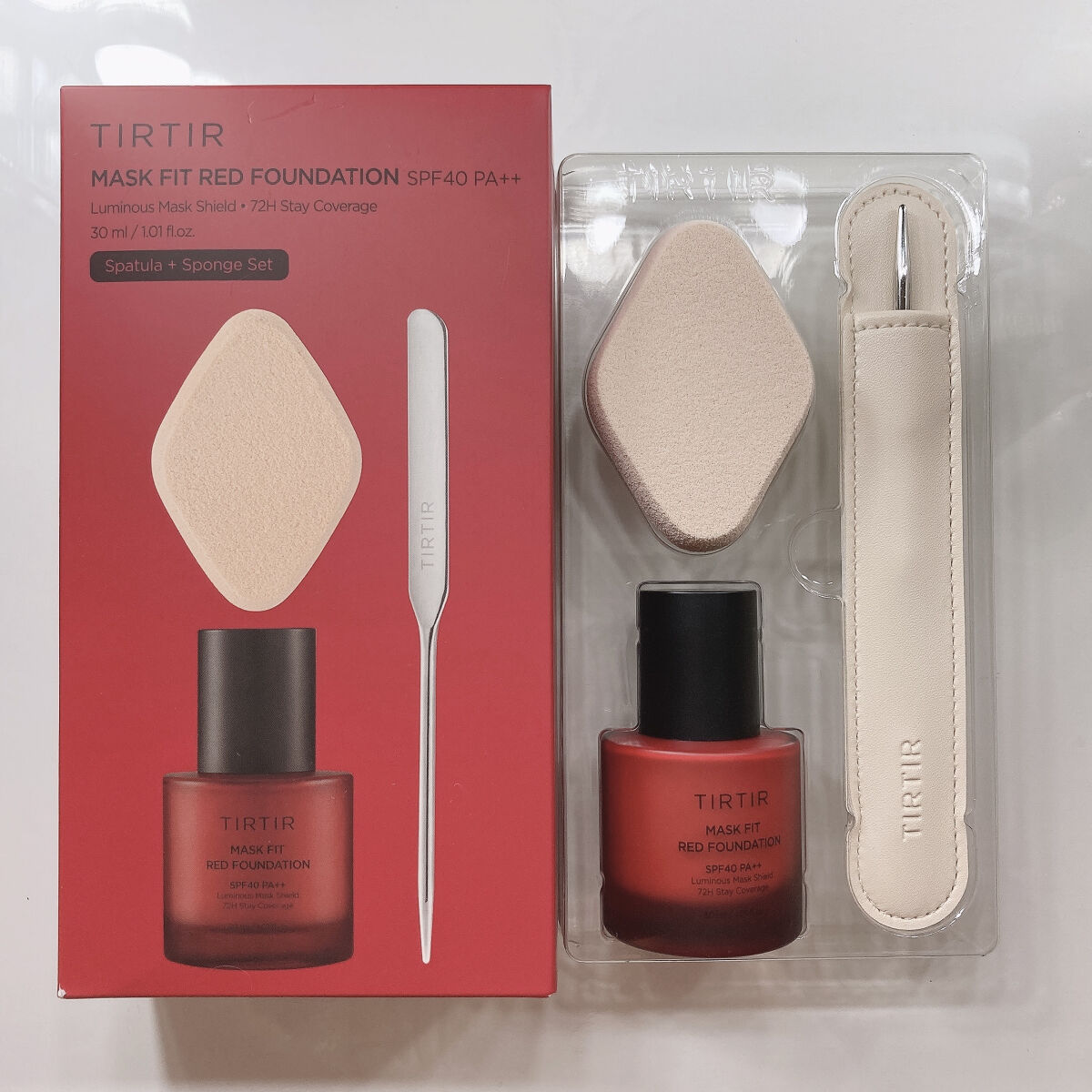マスクフィットレッドファンデーション 17C ポーセリン(PORCELAIN)/TIRTIR(ティルティル)/リキッドファンデーションを使ったクチコミ（1枚目）