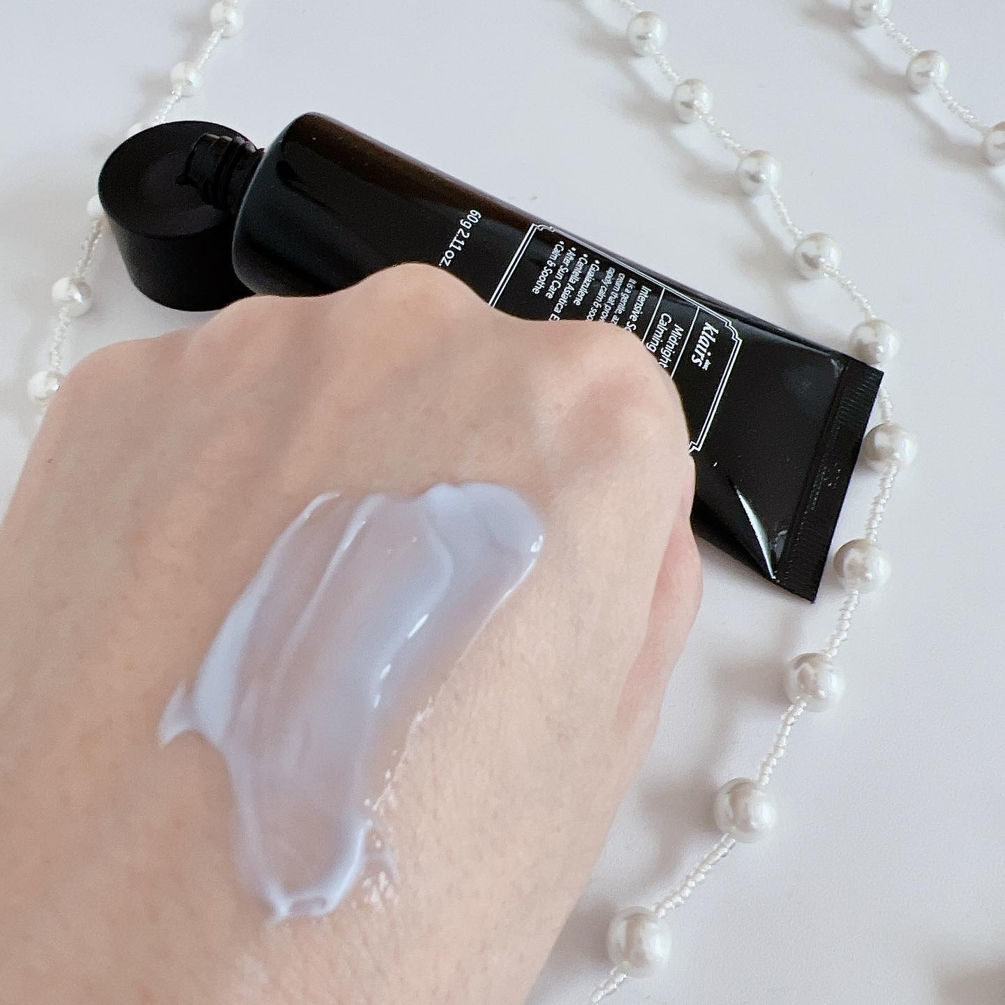 ミッドナイトブルーカーミングクリーム 60ml/Klairs/フェイスクリームを使ったクチコミ（3枚目）