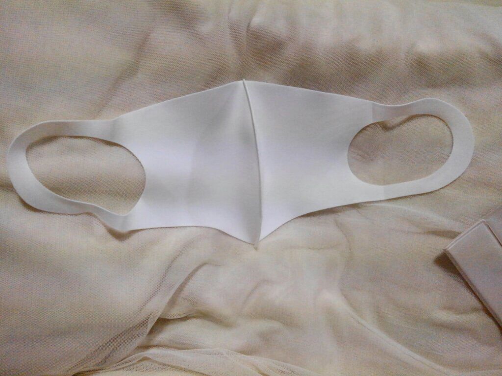 マスク(UV冷感3Dマスク 大人用)/セリア/マスクを使ったクチコミ（2枚目）