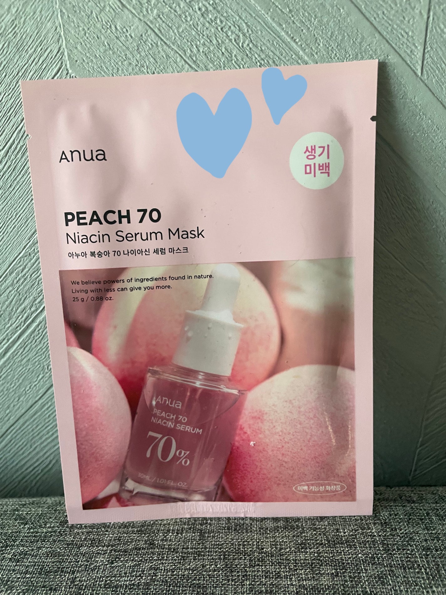 桃70%ナイアシンシートマスク/Anua/シートマスク・パックを使ったクチコミ(1枚目)