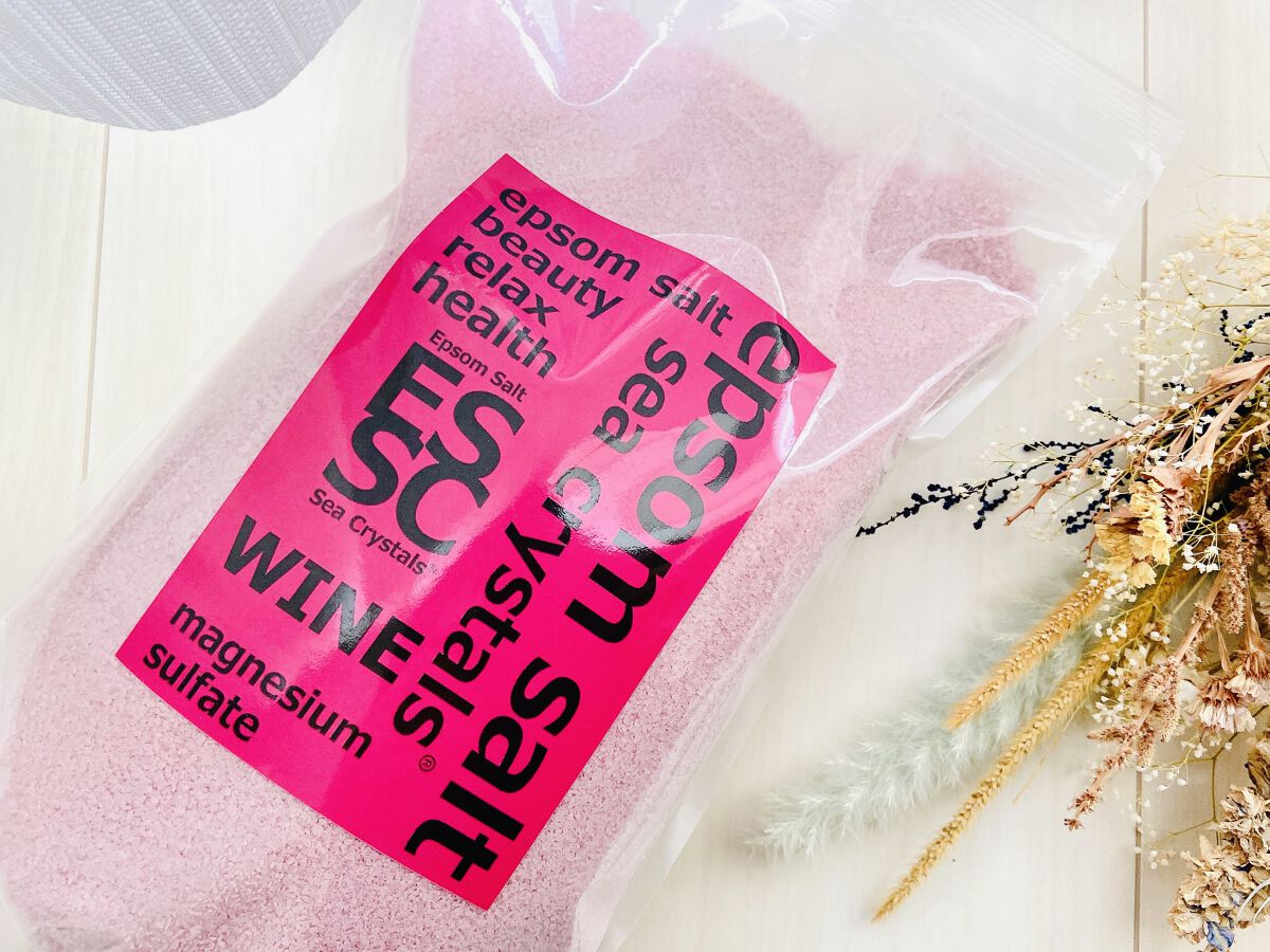 シークリスタルス エプソムソルト 赤ワイン/sea crystals/無機塩系入浴剤を使ったクチコミ（3枚目）