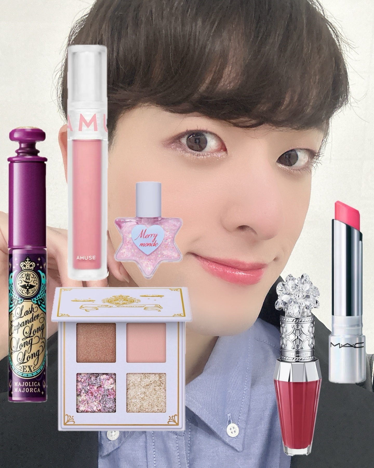 ソフトクリームチーク 01スプリンクル/AMUSE/リキッドチークを使ったクチコミ（1枚目）