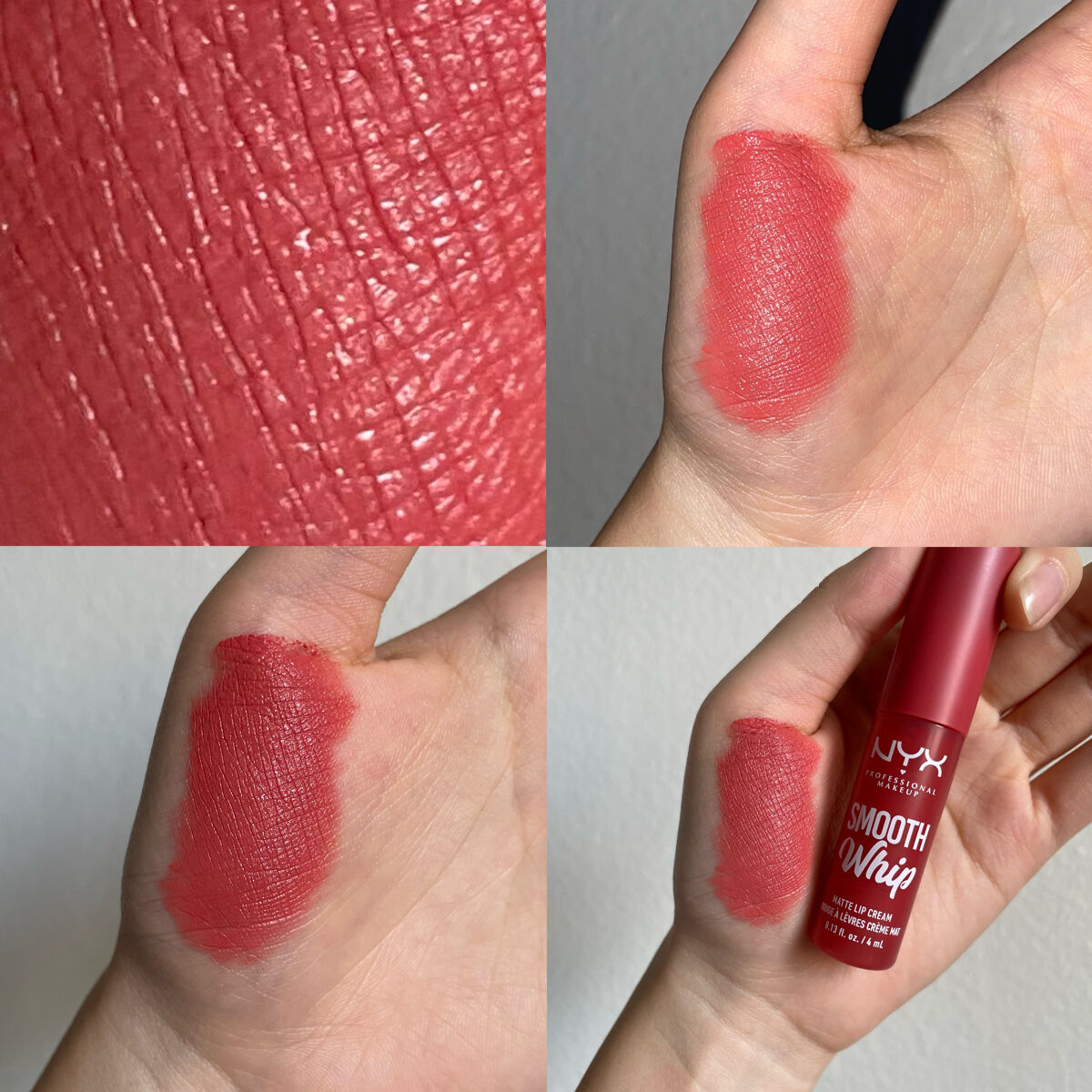 Smooth Whip Blurring Matte Lip Cream/NYX Professional Makeup/口紅を使ったクチコミ（2枚目）