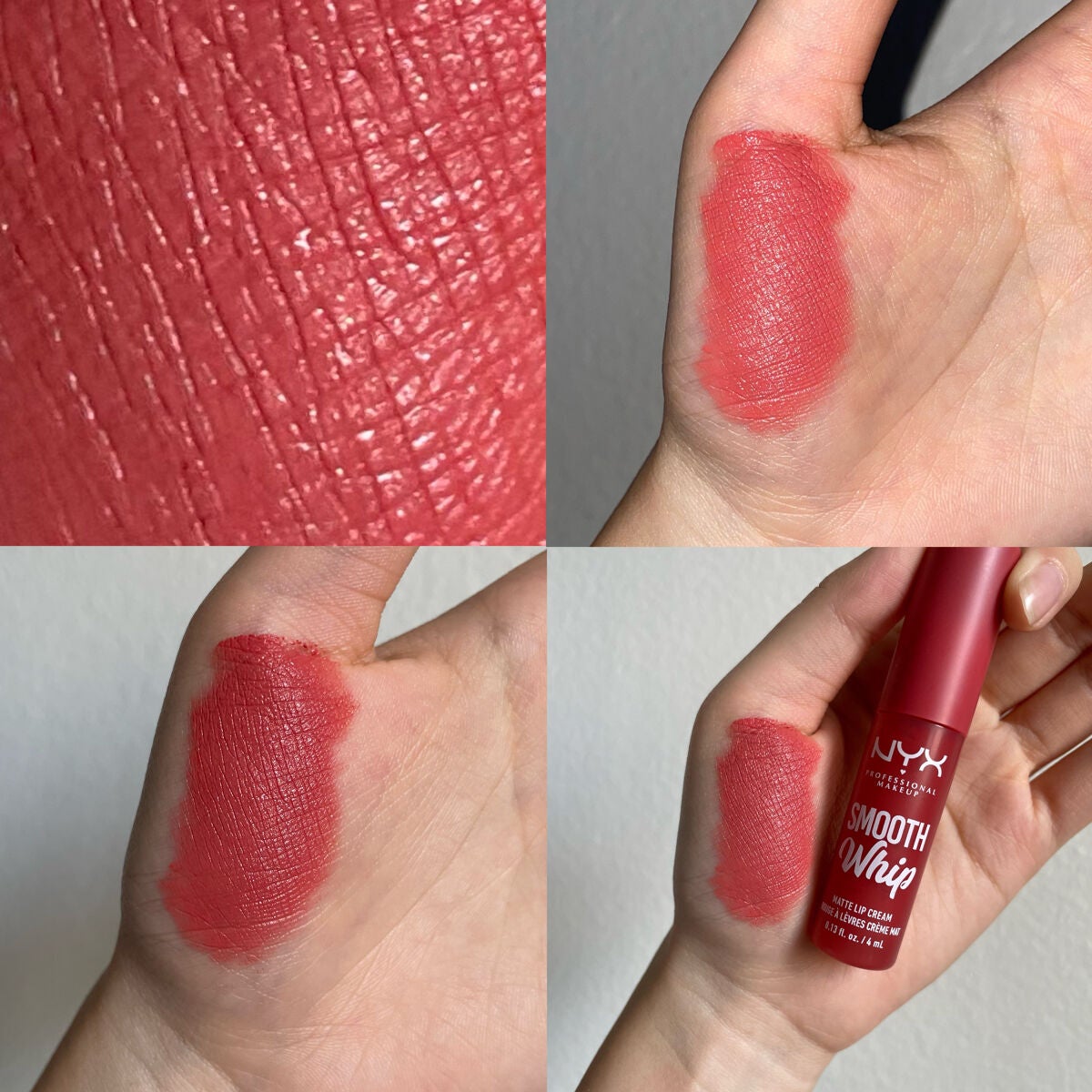 Smooth Whip Blurring Matte Lip Cream/NYX Professional Makeup/口紅を使ったクチコミ(2枚目)