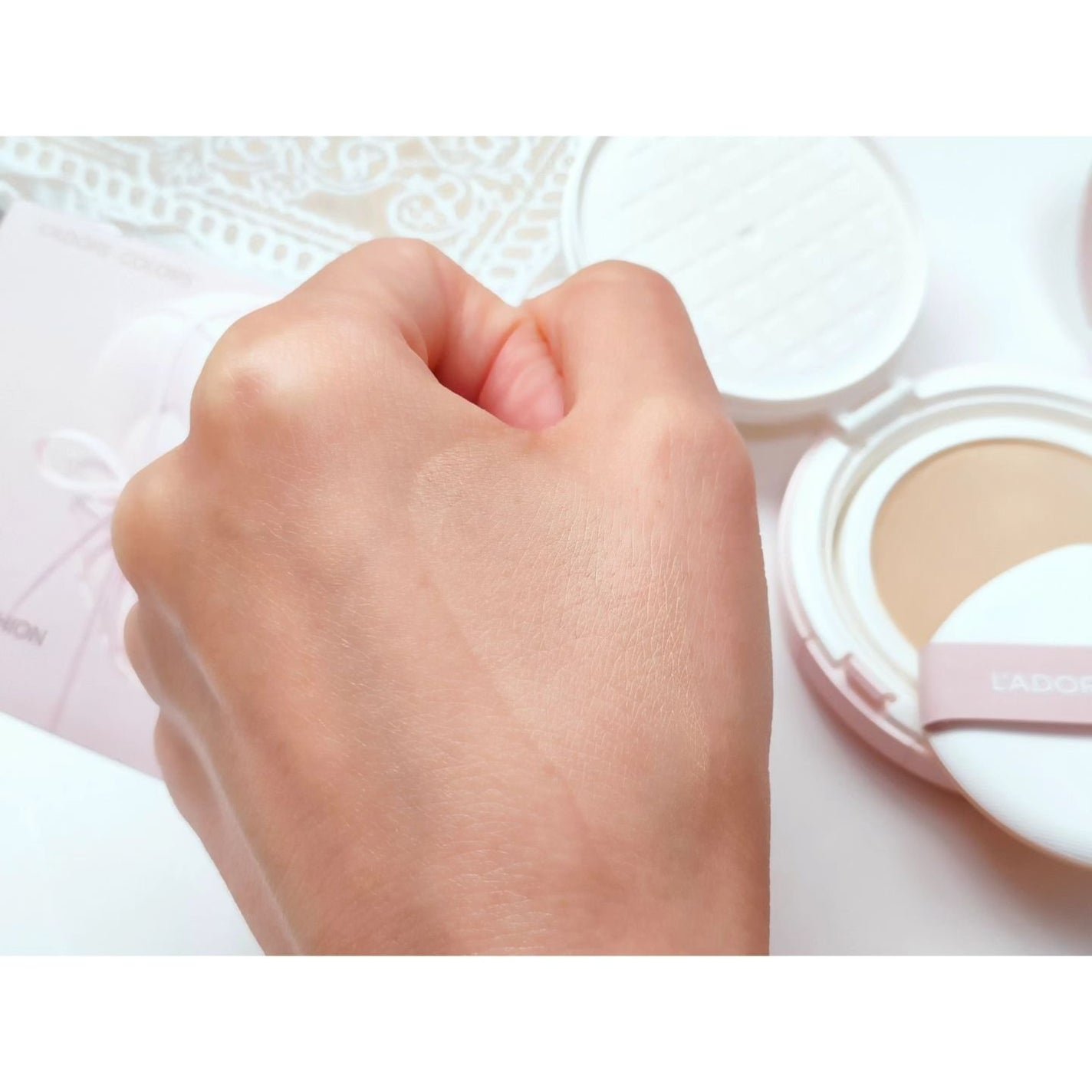 L'ADORE COLORS レインコート クッション ファンデーション/L'adore Colors/クッションファンデーションを使ったクチコミ(5枚目)