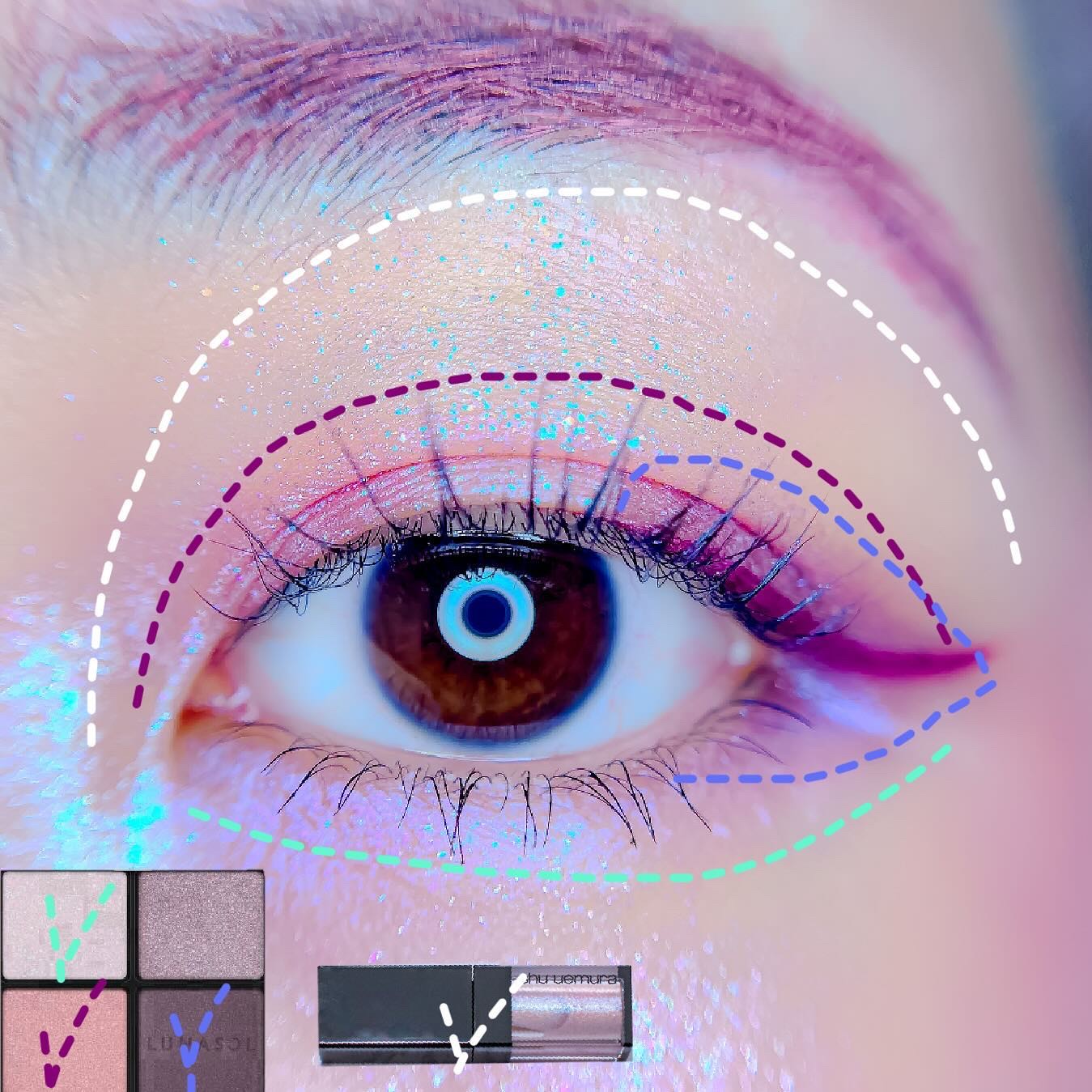 アイブロウペンシルＺ PU-1 モーヴパープル/KATE/アイブロウペンシルを使ったクチコミ（2枚目）