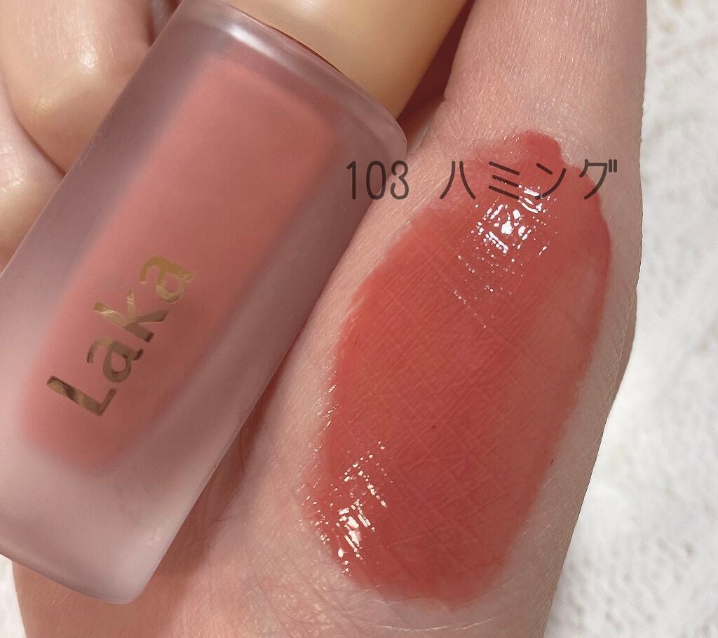 ⋈あや⋈ on LIPS 「𓏸𓈒𓂃Lakaフルーティーグラムティント𓂃𓈒𓏸新作ティント♡(..」(4枚目)