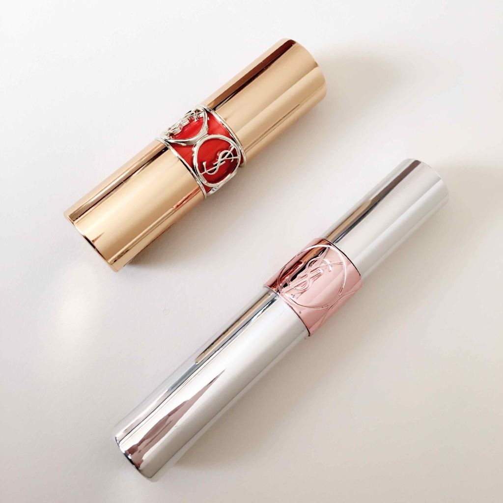 ルージュ ヴォリュプテ シャイン/YVES SAINT LAURENT BEAUTE/口紅を使ったクチコミ（1枚目）