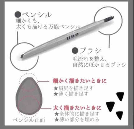 バランスクリエイター/UNO/アイブロウペンシルを使ったクチコミ(2枚目)