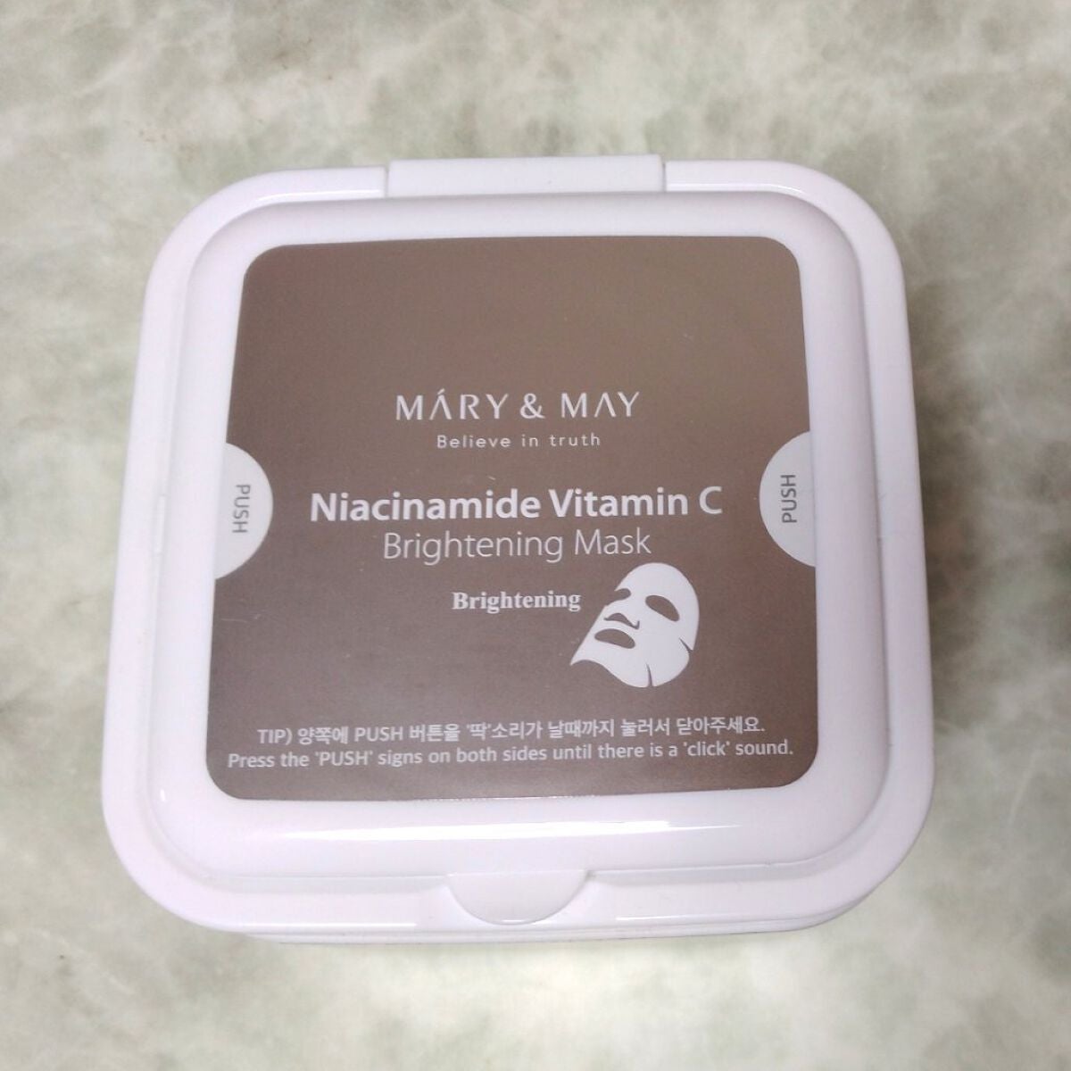 ナイアシンアミドビタミンC ブライトニングマスク/MARY&MAY/シートマスク・パックを使ったクチコミ(2枚目)