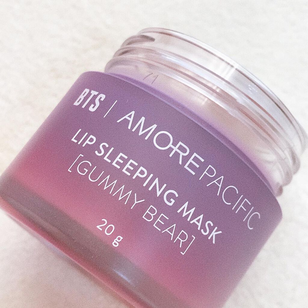 BTS | AMOREPACIFIC リップ スリーピングマスク PURPLE EDITION/LANEIGE/リップケアを使ったクチコミ（3枚目）