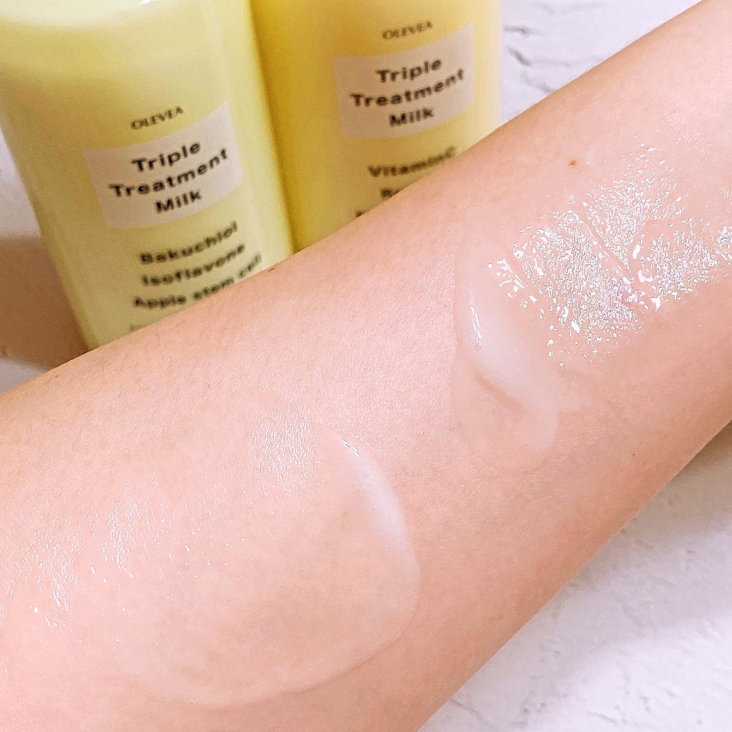 オーレヴェア トリプルトリートメントミルク(V)/OLEVEA/ボディミルクを使ったクチコミ(6枚目)