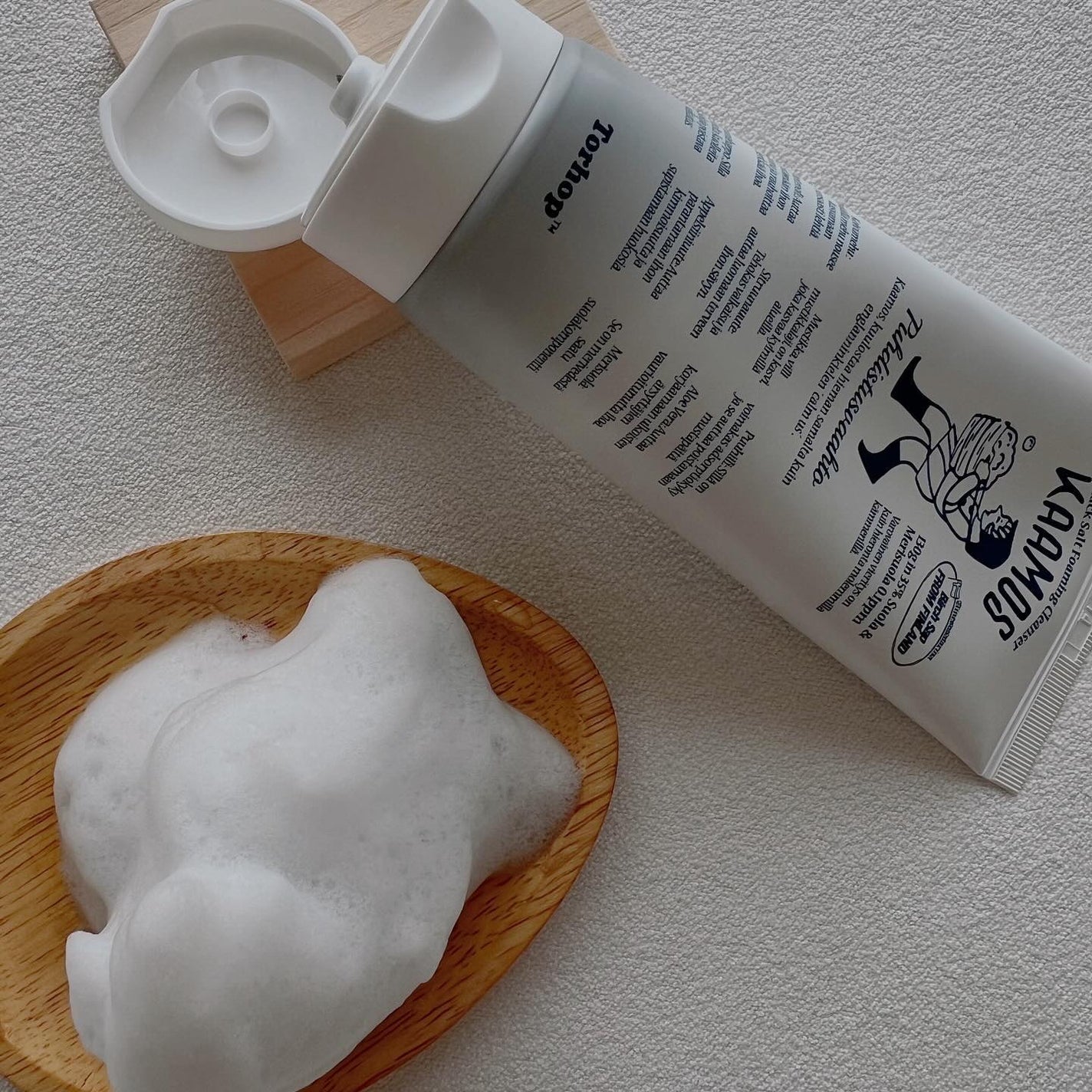 ブラックソルト泡クレンジング/Torhop/洗顔フォームを使ったクチコミ(4枚目)