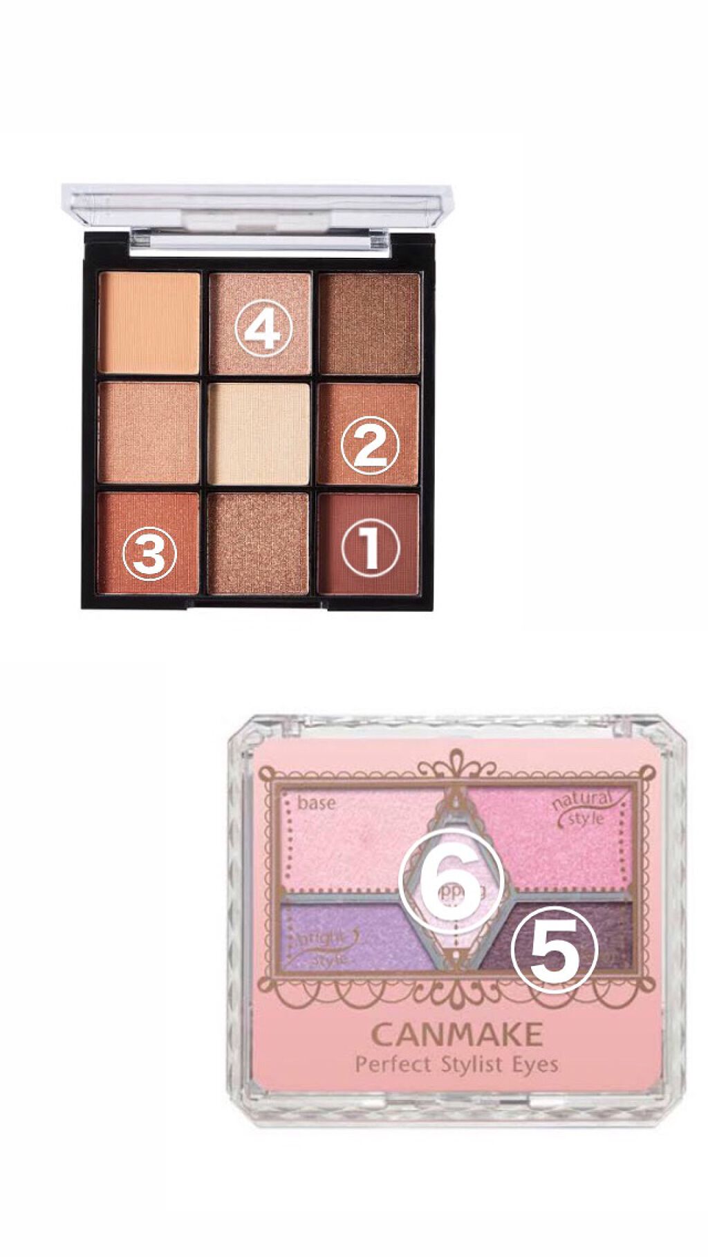 【旧品】パーフェクトスタイリストアイズ/キャンメイク/アイシャドウパレットを使ったクチコミ（2枚目）