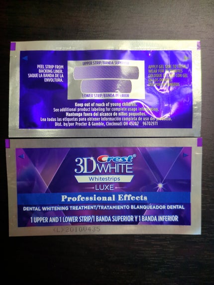 クレスト3Dホワイトニング ホワイトストリップ プロフェッショナル エフェクツ/クレスト/その他オーラルケアを使ったクチコミ(5枚目)
