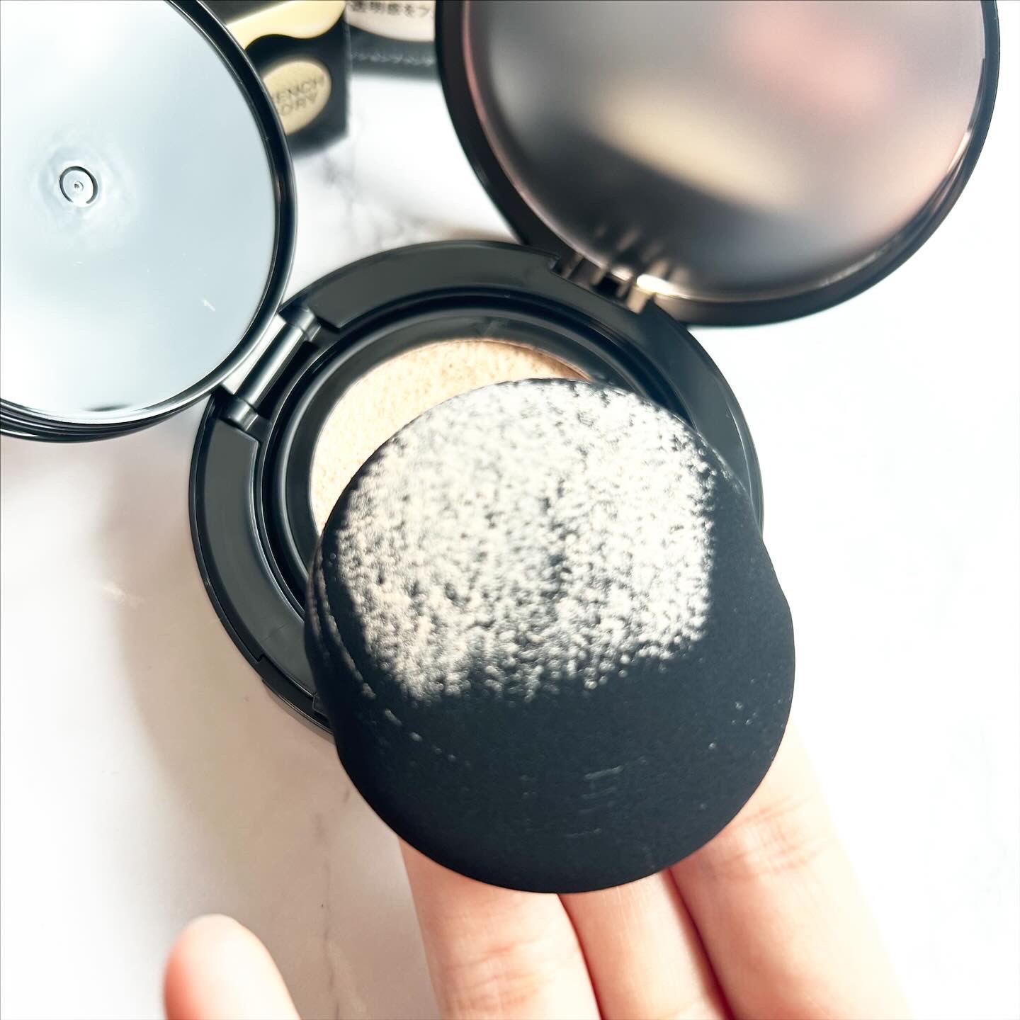 ケイト カラー＆カバークッション 01 フェアピンク(レフィル)/KATE/クッションファンデーションを使ったクチコミ（2枚目）