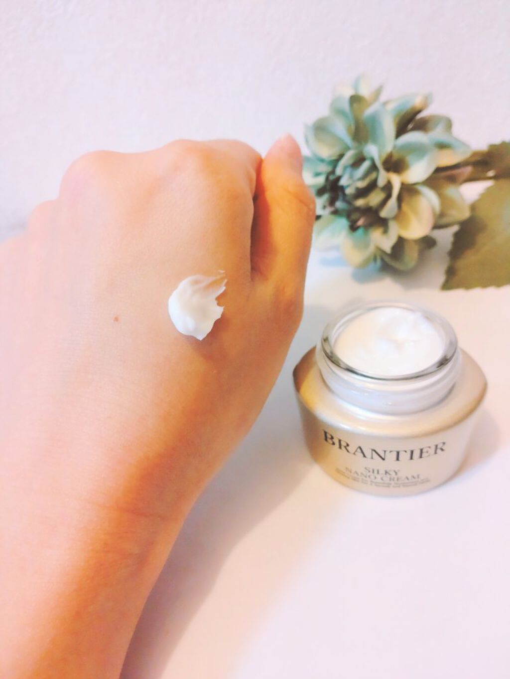 シルキーナノクリーム/BRANTIER/フェイスクリームを使ったクチコミ（3枚目）