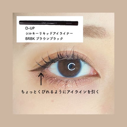 シルキーリキッドアイライナーWP/D-UP/リキッドアイライナーを使ったクチコミ(3枚目)