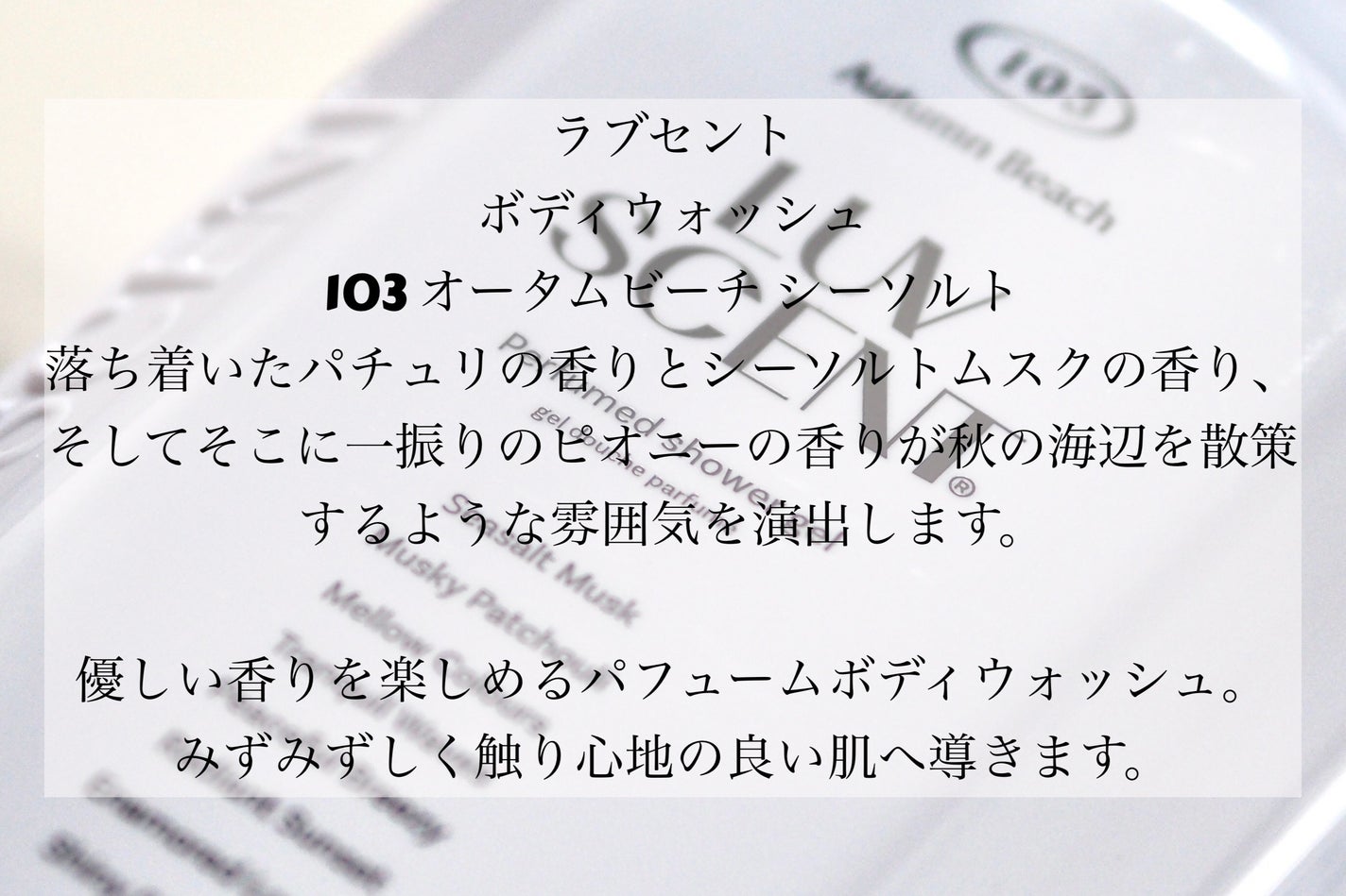 ボディウォッシュ オータムビーチ シーソルト/LUV SCENT/ボディソープを使ったクチコミ(2枚目)