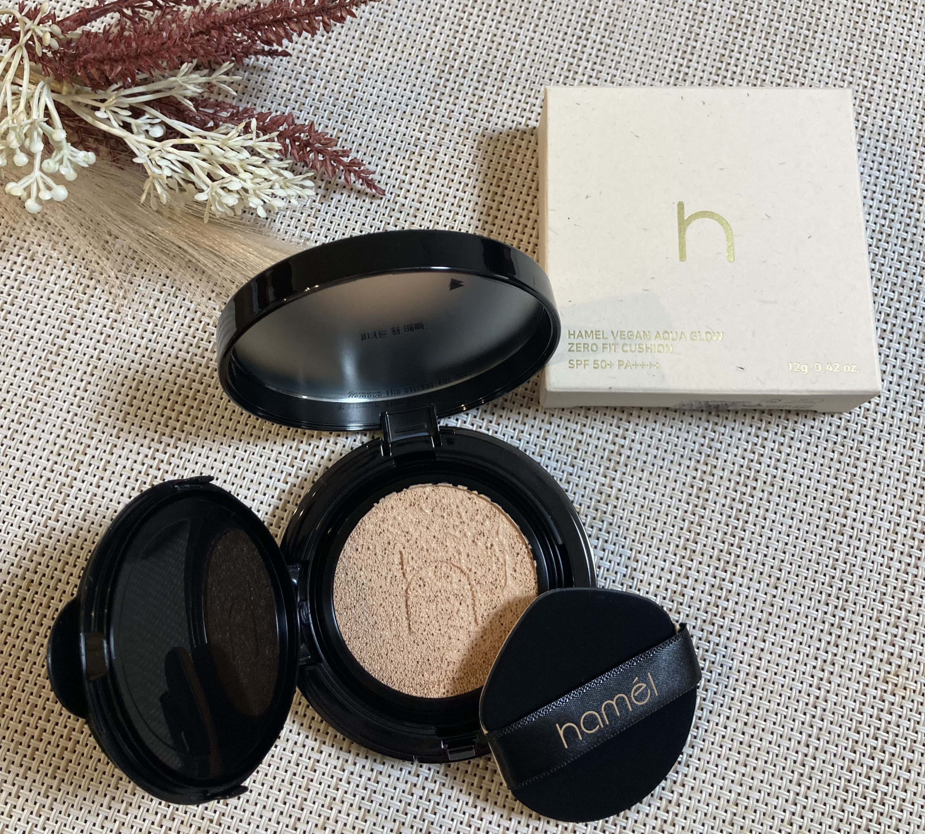ヴィーガンアクアゼロフィットクッション/HAMEL/クッションファンデーションを使ったクチコミ（1枚目）