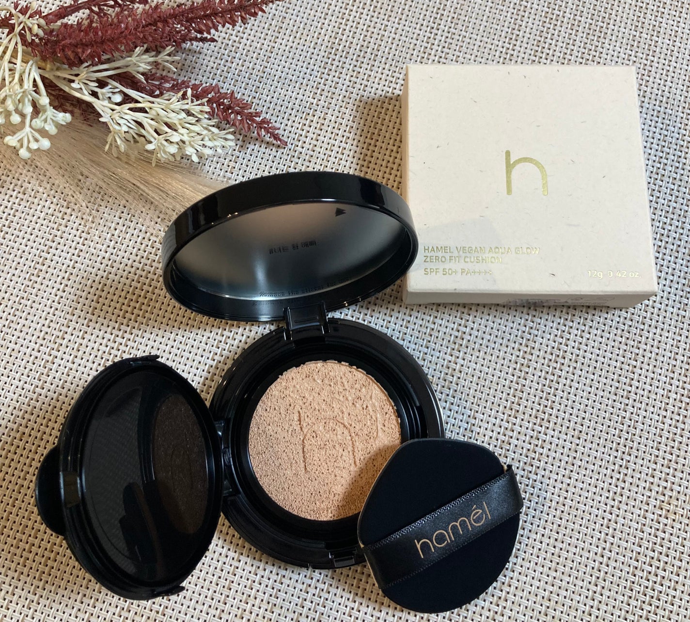 ヴィーガンアクアゼロフィットクッション/HAMEL/クッションファンデーションを使ったクチコミ(1枚目)