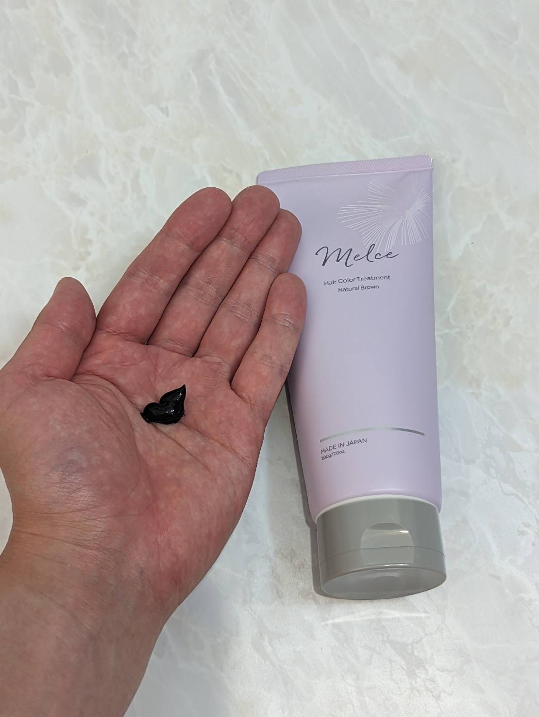 ヘアカラートリートメント ナチュラルブラウン/MELCE/ヘアカラーを使ったクチコミ（3枚目）
