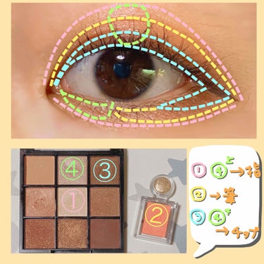 UR GLAM　BLOOMING EYE COLOR PALETTE/U R GLAM/アイシャドウパレットを使ったクチコミ（2枚目）