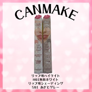 ＼気になったので買ってみた／

CANMAKEのリップライナー2種
片方はハイライトもうひとつはシェーディング用

⚠︎︎口元のup画像があり〼、苦手な方は回避⚠︎︎

────────────

キャ