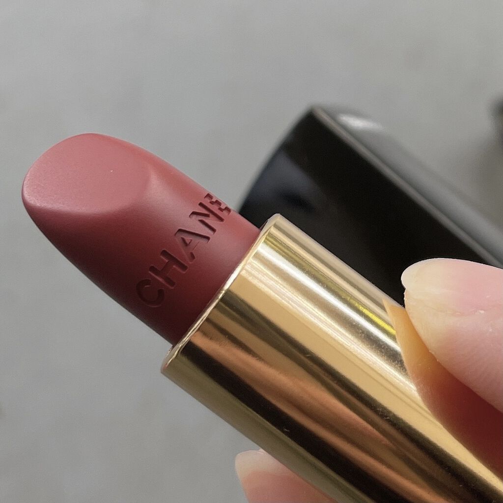 ルージュ アリュール ヴェルヴェット 75 モード/CHANEL/口紅を使ったクチコミ（3枚目）