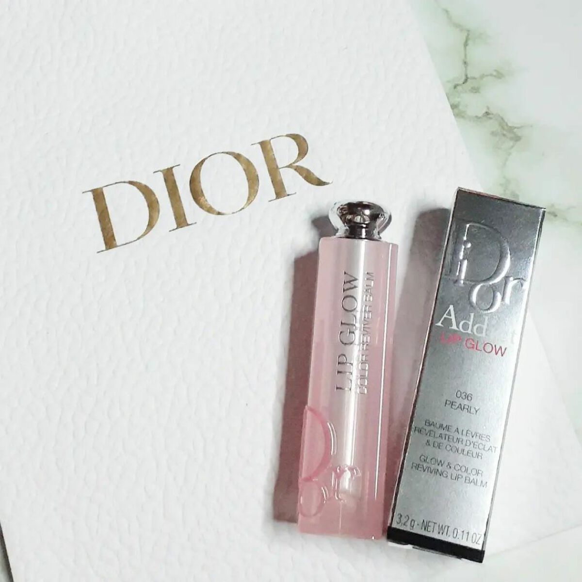 ディオール アディクト リップ グロウ 036 パーリー/Dior/リップバームを使ったクチコミ（1枚目）
