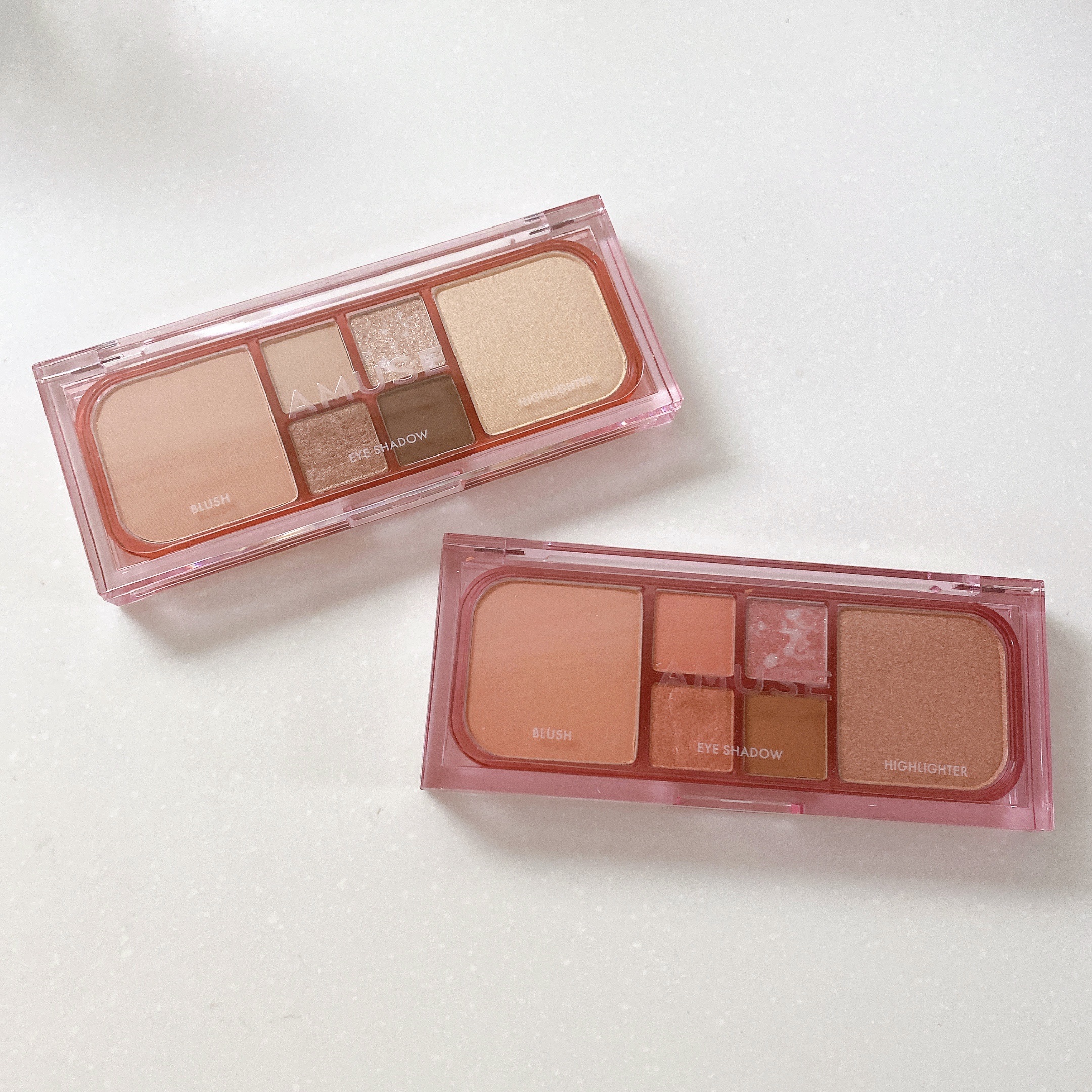 ヴィーガンフェイスオールパレット 02ピーチグロウ/AMUSE/アイシャドウパレットを使ったクチコミ（1枚目）