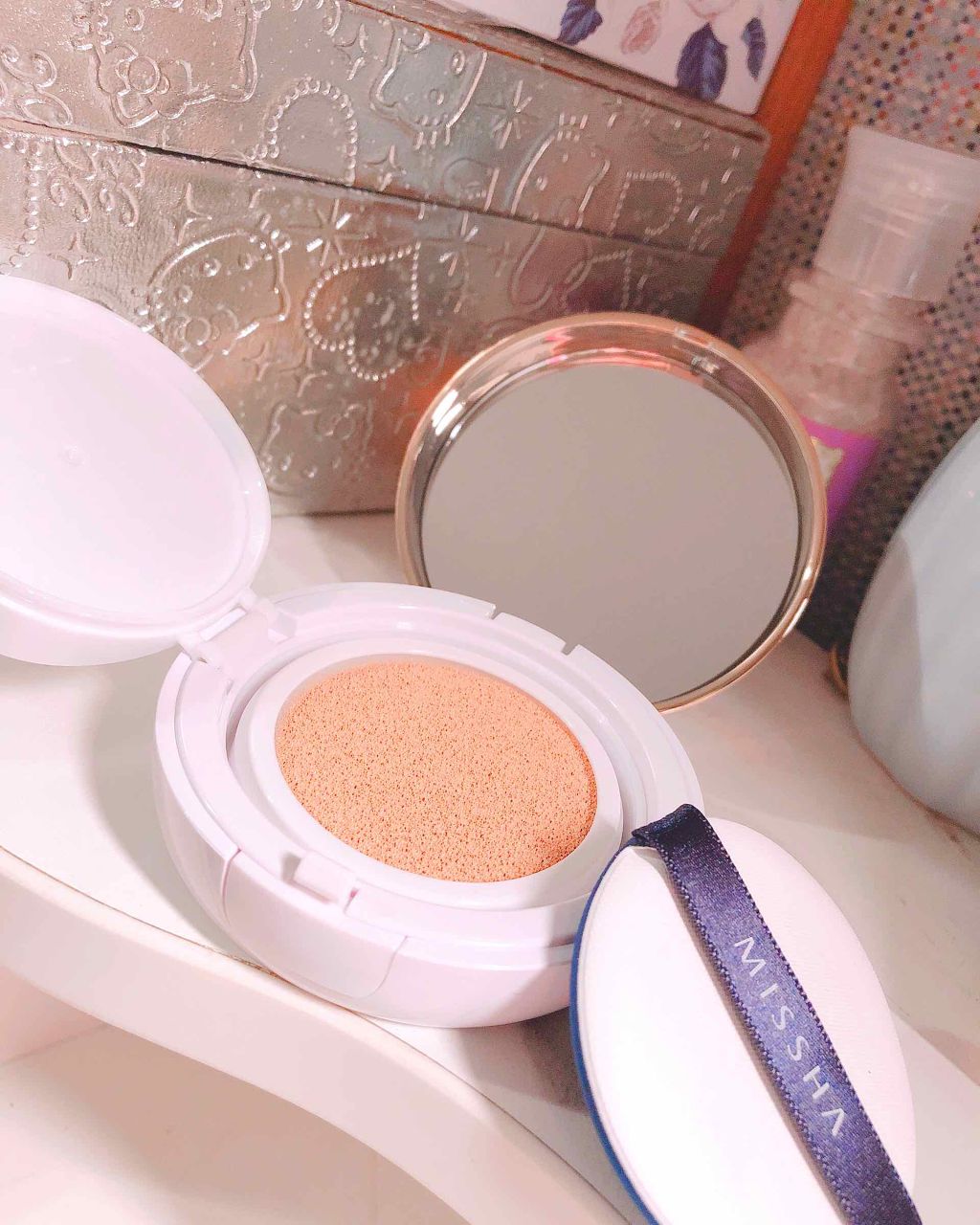 M クッション ファンデーション(モイスチャー)/MISSHA/クッションファンデーションを使ったクチコミ（3枚目）