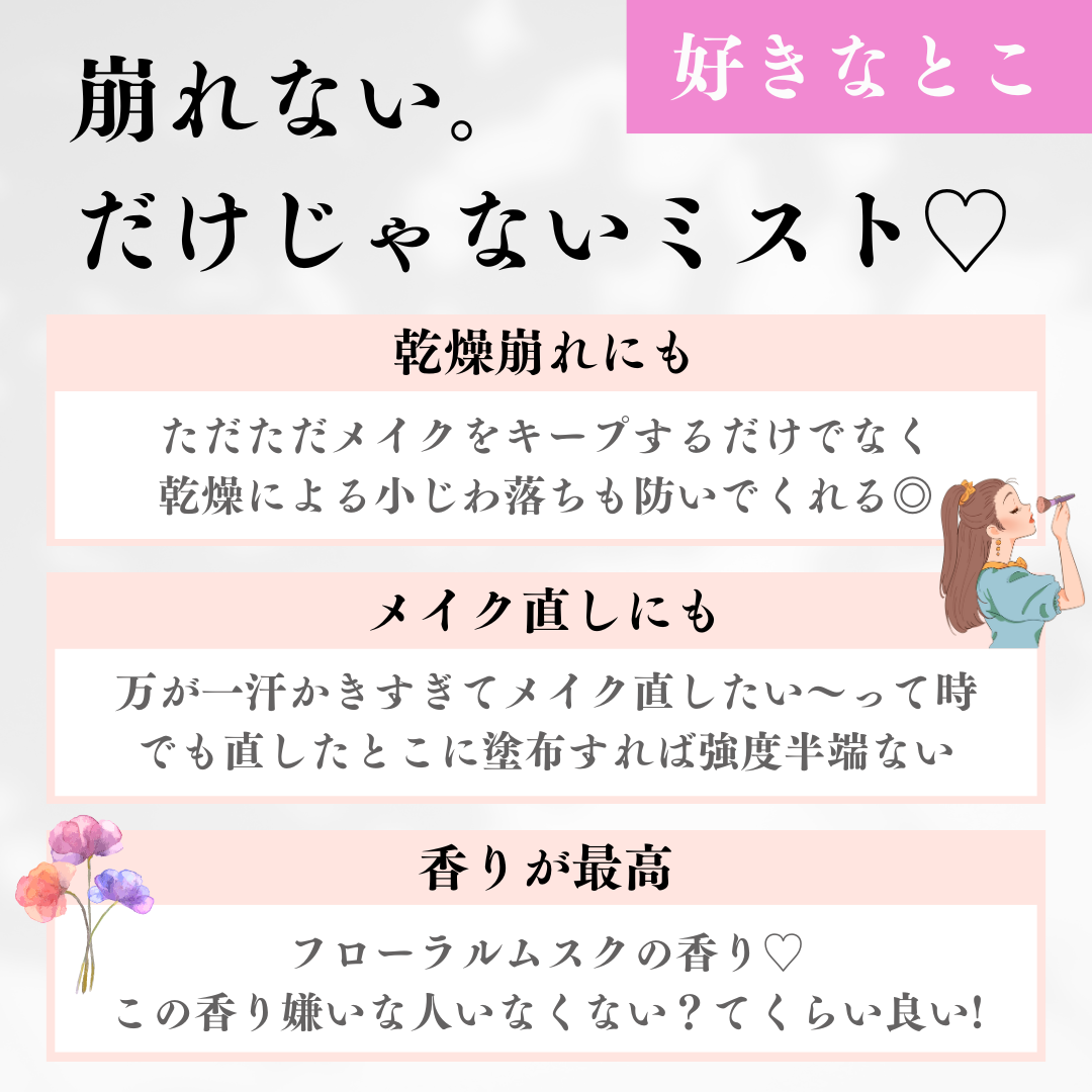 パワーマグネットセッティングスプレー/i’m meme/フィックスミストを使ったクチコミ(4枚目)