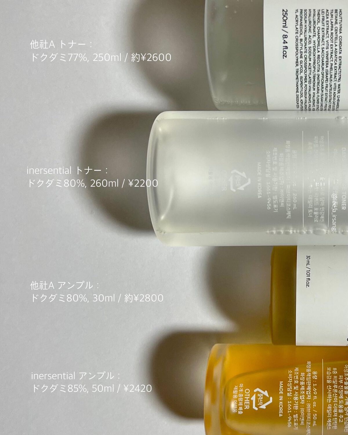 ハートリーフ デイズ バランス トナー/inersential/化粧水を使ったクチコミ(4枚目)