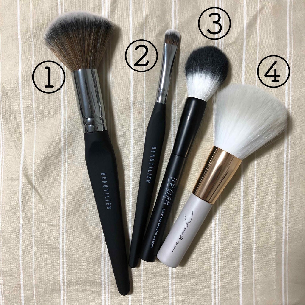 UR GLAM POWDER BRUSH/U R GLAM/メイクブラシを使ったクチコミ(2枚目)