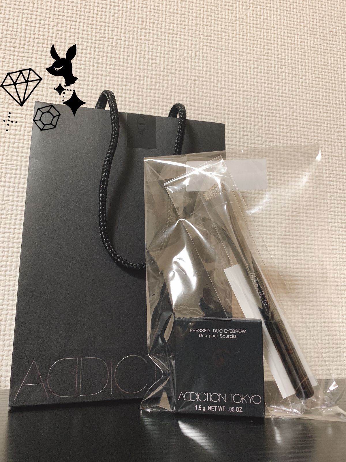 プレスド デュオ アイブロウ/ADDICTION/パウダーアイブロウを使ったクチコミ（1枚目）