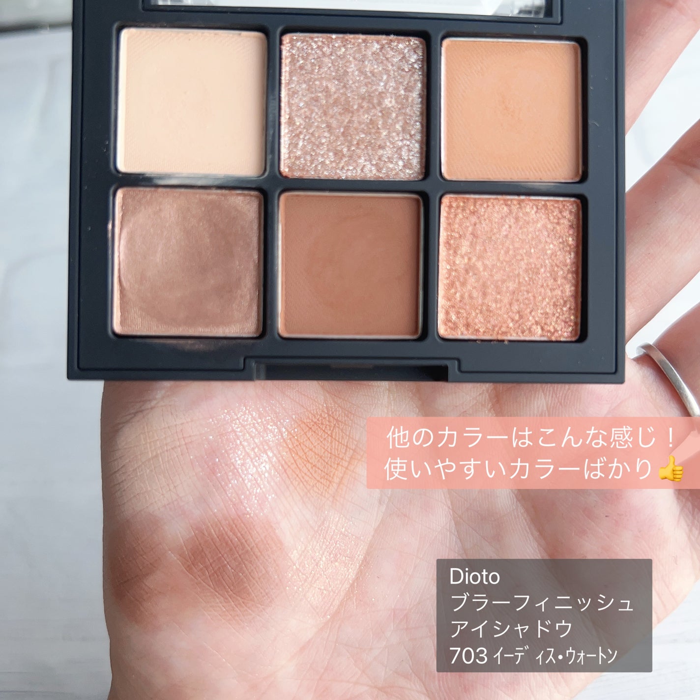ブラーフィニシュシャドウパレット/Dinto/アイシャドウパレットを使ったクチコミ(2枚目)