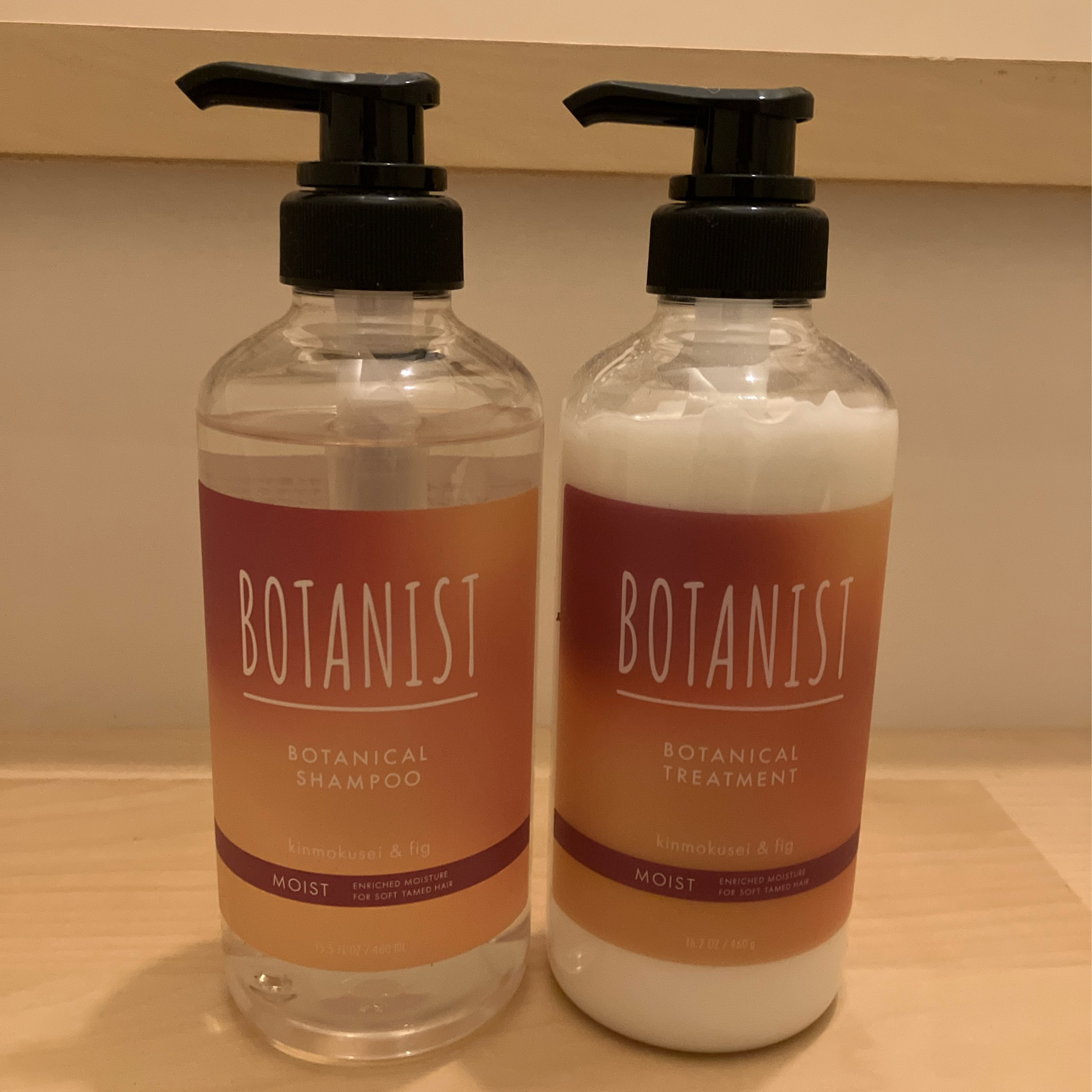 ボタニカルシャンプー/トリートメント　キンモクセイ＆フィグの香り（モイスト） トリートメント（460g）/BOTANIST/市販シャンプーを使ったクチコミ（1枚目）