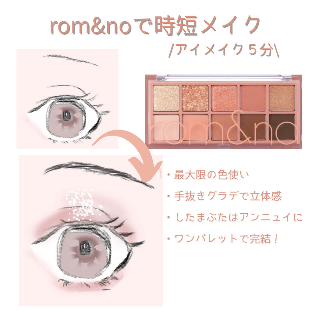 ベターザンパレット/rom&nd/アイシャドウパレットを使ったクチコミ（1枚目）