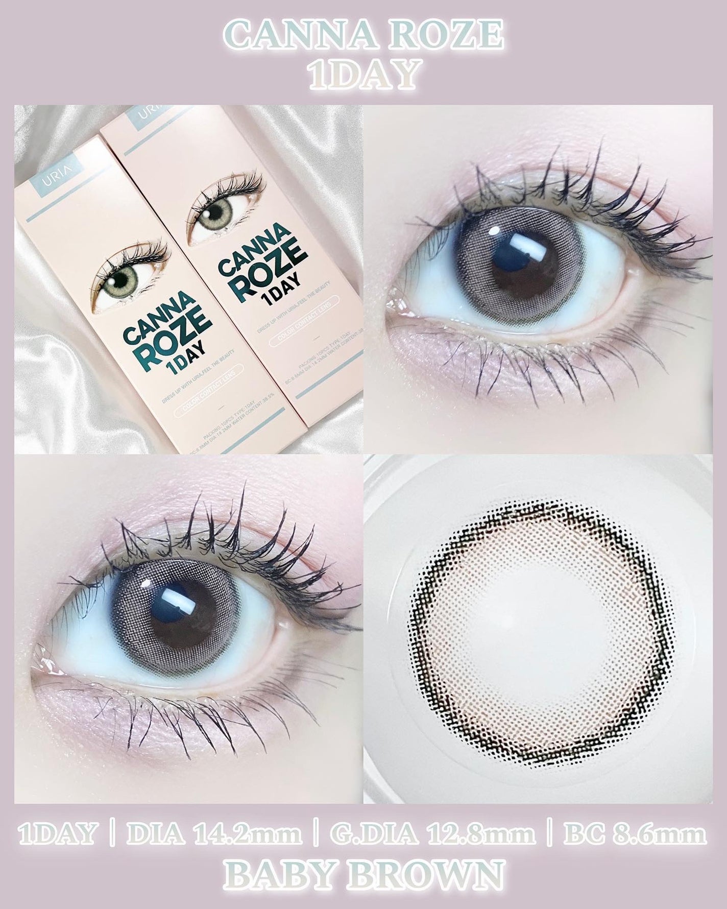 CANNA ROZE 1DAY/URIA i-DOL/ワンデー(1DAY)カラコンを使ったクチコミ(3枚目)