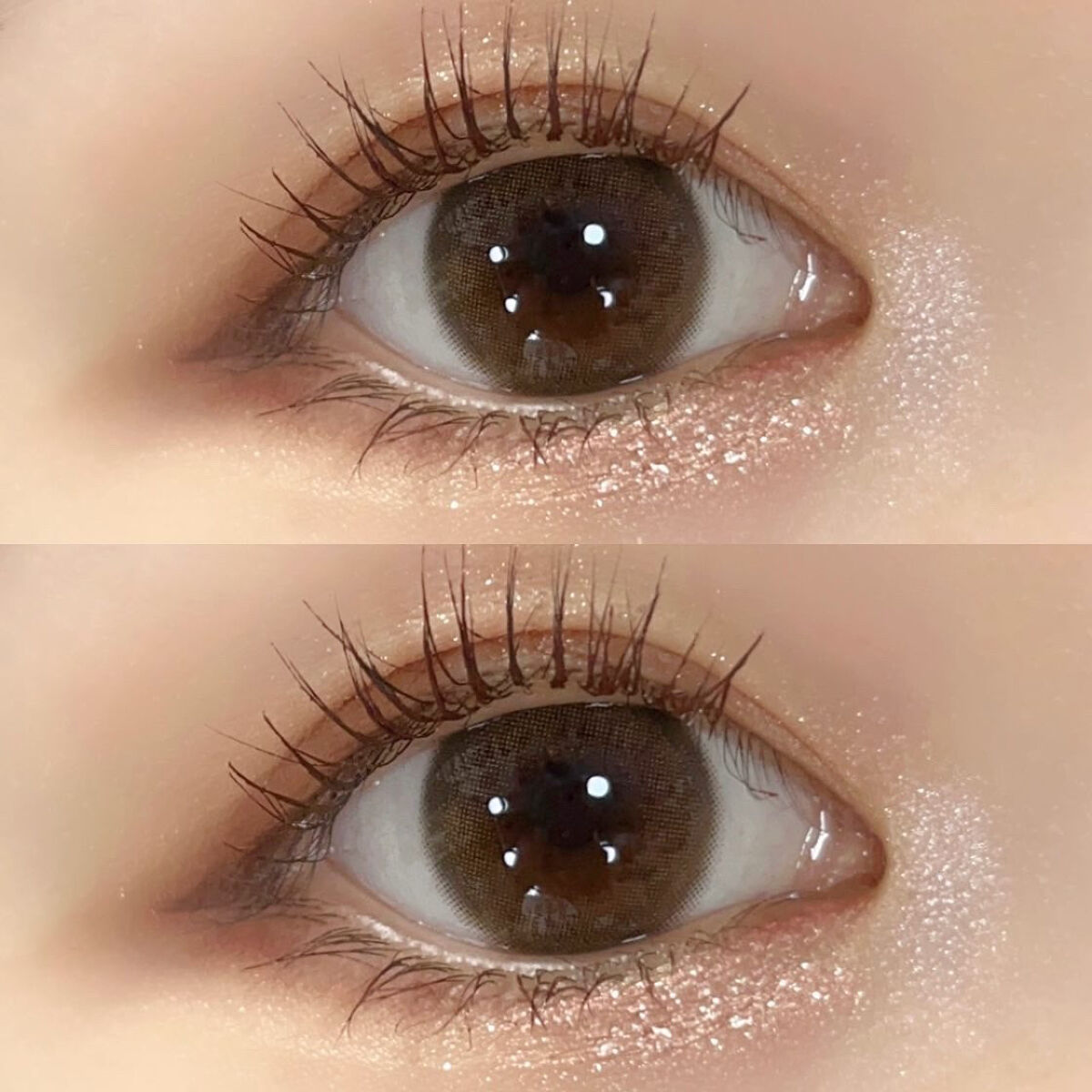 perse 1day テディブラウン/perse/ワンデー（１DAY）カラコンを使ったクチコミ（2枚目）